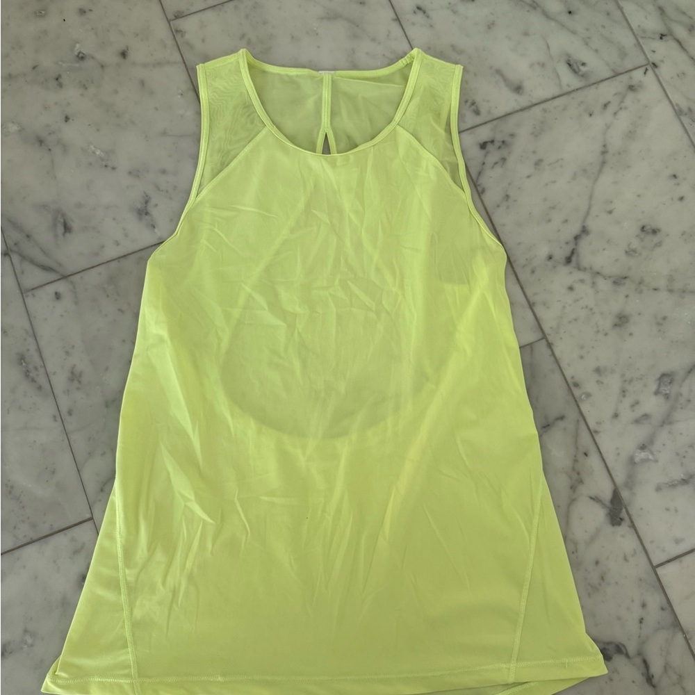 Lululemon Athletica Neon Green Tank Top